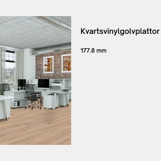 Kvartsvinylgolvplattor 177.8 mm